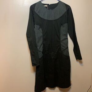 CUTE SIZE MEDIUM LINED SKUNKFUNK LONG SLEEVED COTTON DRESS WITH POCKETS